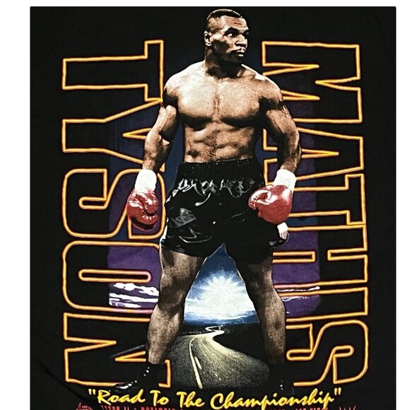 Mike Tyson Boxing “Road To The Championship” t-shirt 1995 MGM Grand Garden Large - Picture 2 of 6
